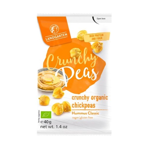 [400551] Garbanzos Crujientes Bio Estilo Hummus 40 G. - Landgarten
