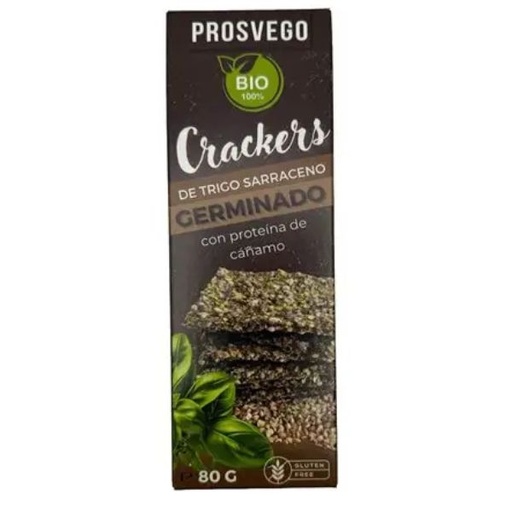 [400553] Crackers Sarraceno Germinado C/ Cáñamo Bio 80 G. - Prosvego