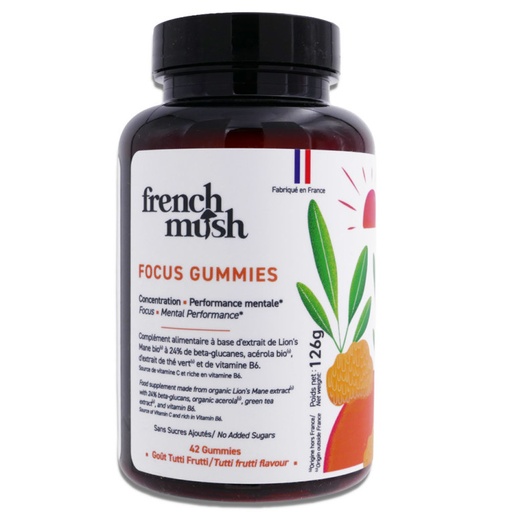 [300505] Gummies Focus Con Melena De León 126 G. - French Mush