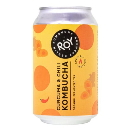 [400559] Kombucha Bio De Cúrcuma Y Chili 330 Ml. - Roy Kombucha