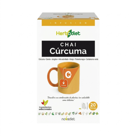 [300597] Herbodiet Chai Curcuma 20 Filtros - Novadiet