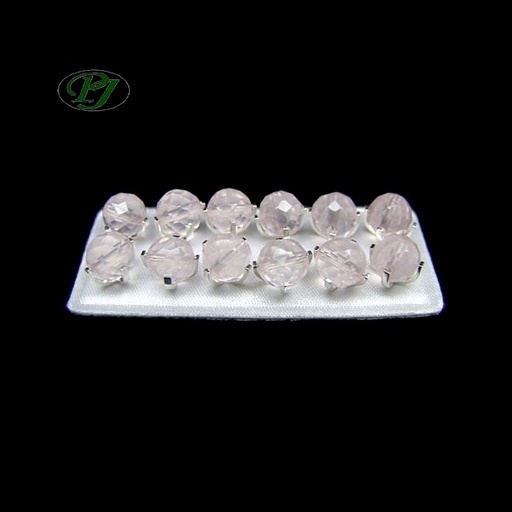 [10462] Pendientes Bola Cuarzo Rosa - Prominer