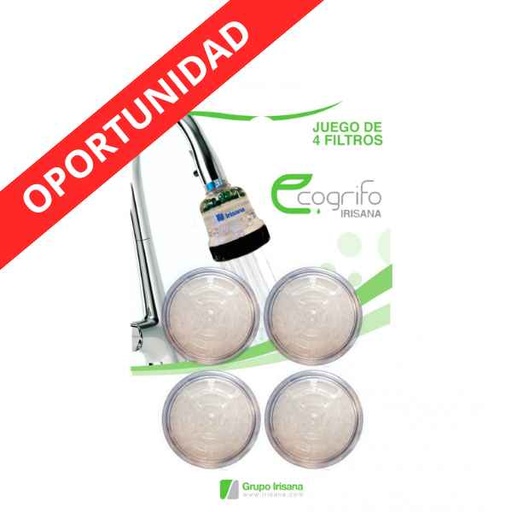 [12318] Eco Grifo Filtros Recambio 4 Unidades - Irisana