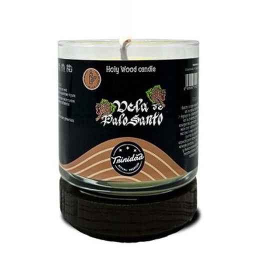 [100686] Velas Vaso Palo Santo - Trinidad