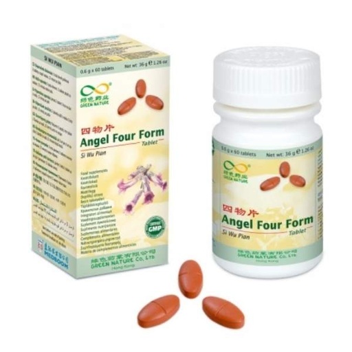 [053092] Fórmula China 32 Angel Four Form Regulador Menstrual (Si Wu Pian) 60 Tabletas - Green Nature