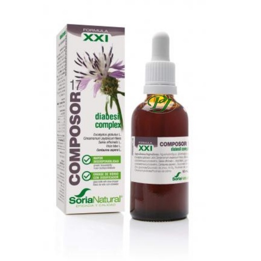 [0501605] Composor 17 Diabesil Fórmula Xxi Diabesil 50 Ml. - Soria Natural