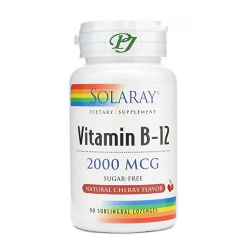 [0501630] Vitamina B-12 90 Comprimidos 2000Mcg - Solaray