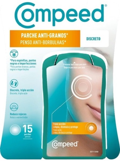 [188902] Anti Granos Discreto 15 Parches - Compeed