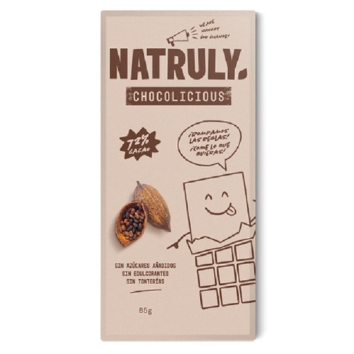 [205717] Chocolate Negro 85 G. - Natruly