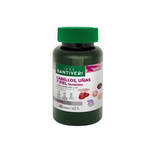 [0504922] Gummies Masticables Cabello Una Piel 60 Uds. - Santiveri