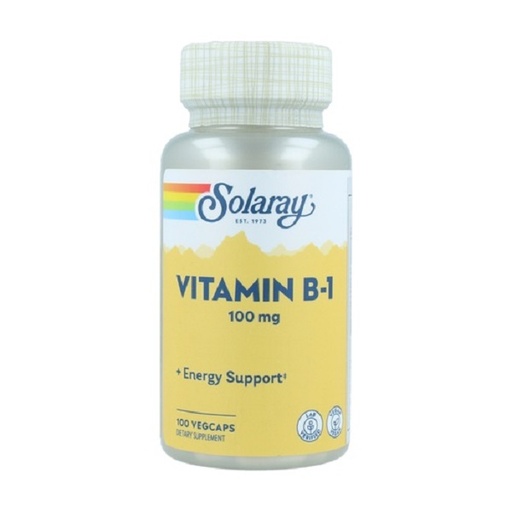 [0504837] Vitamina B1 100 Cápsulas 100 Mg. - Solaray