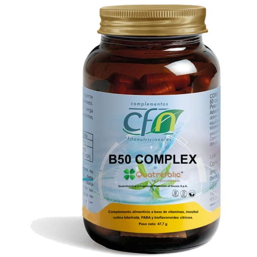 [0505252] Vitamina B50 Complex Quatrefolio 60 Cápsulas - Cfn