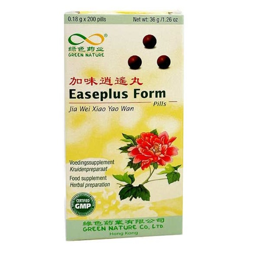 [053711] Fórmula China 128 Easeplus Form (Jia Wei Xiao Yao Pian) 60 Tabletas - Green Nature