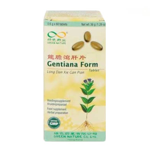 [053094] Fórmula China 34 Gentiana Form Hipertensión (Long Dan Xie Gan Pian) 60 Tabletas - Green Nature
