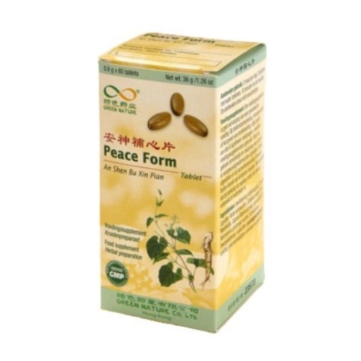 [053093] Fórmula China 33 Peace Form Menopausia (Shen Bu Xin Pian) 60 Tabletas - Green Nature