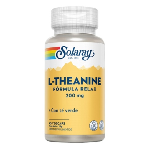 [0504731] L Teanina Con Té Verde 45 Vegcáps 200 Mg. - Solaray