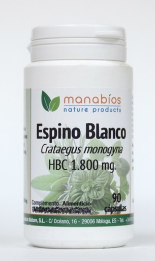 [0505228] Espino Blanco 90 Cápsulas 4.500 Mg. - Manabios