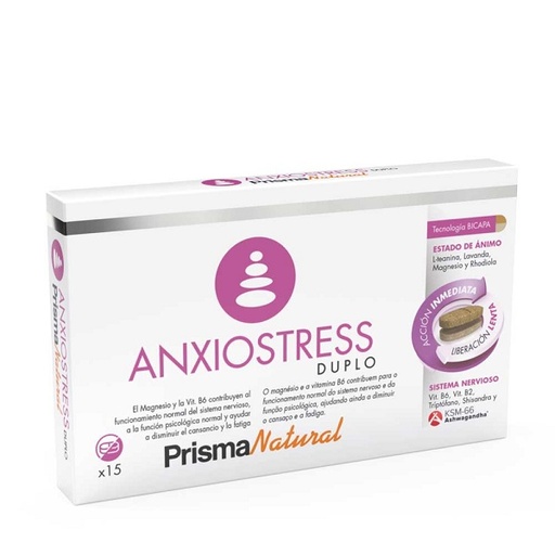 [0504750] Anxiostress Duplo 15 Comprimidos - Prisma Natural