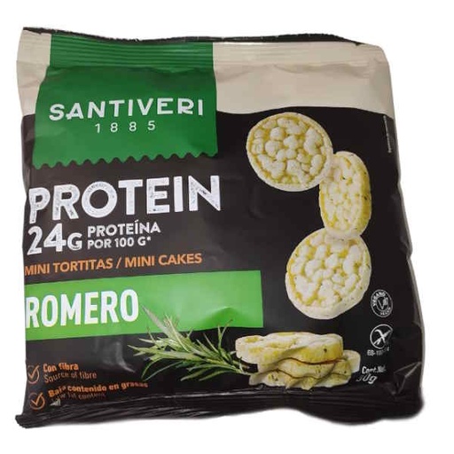 [041283] Mini Tortitas Protein Romero 50 G. - Santiveri