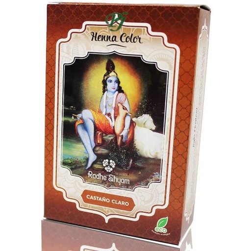 [18046] Henna Castaño Claro Polvo 100 G. - Radhe Shyam