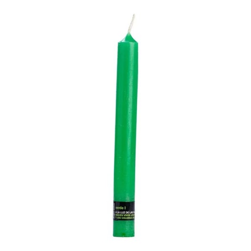 [181764] Vela Bujía Perfumada Verde - Cerería Mollá