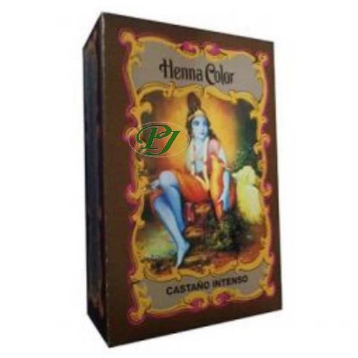 [185588] Henna Polvo Castaño Intenso 100 G. - Radhe Shyam