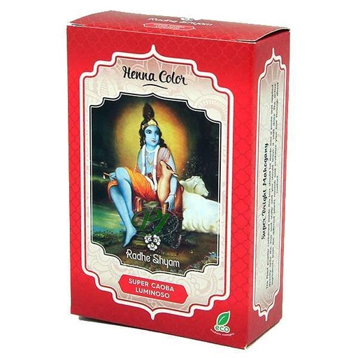 [185595] Henna Polvo Súper Caoba Luminoso 100 G. - Radhe Shyam