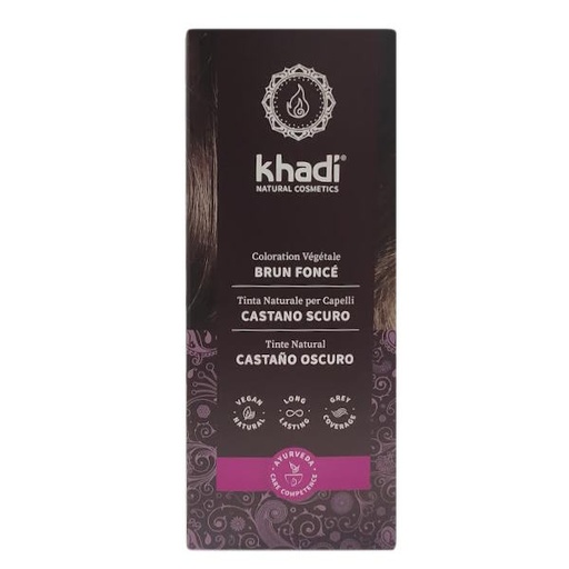 [186623] Henna Castaño Oscuro Pura Eco 100 G. - Khadi
