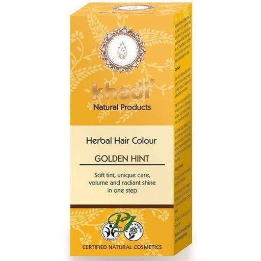 [186820] Henna Rubio Toque Dorado Eco 100 G. - Khadi