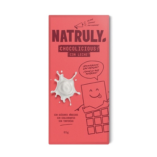 [205810] Chocolate Con Leche Sin Gluten 85 G. - Natruly