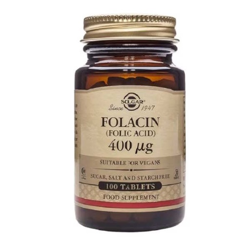 [0501416] Folato 100 Comprimidos 400 Mcg. - Solgar