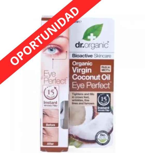[187644] Dr.Organic Aceite Coco Contorno Ojos 15Ml