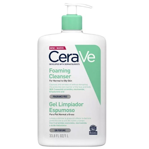 [1301227] Gel Limpiador Espumoso 1 L. - Cerave