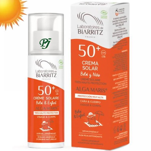 [188281] Crema Solar Bebé Y Niños Spf50 - Biarritz