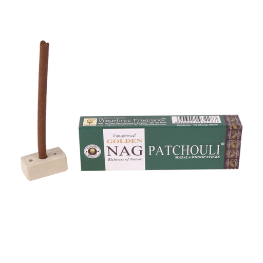 [188604] Incienso Golden Nag Patchouli Barritas - Vijayshree