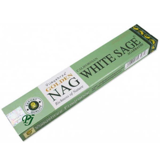 [188605] Incienso Golden Nag Salvia Blanca Barritas - Vijayshree