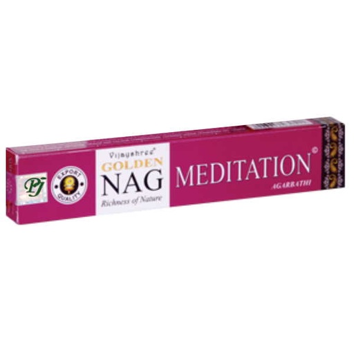 [188606] Incienso Golden Nag Meditation Barritas - Vijayshree