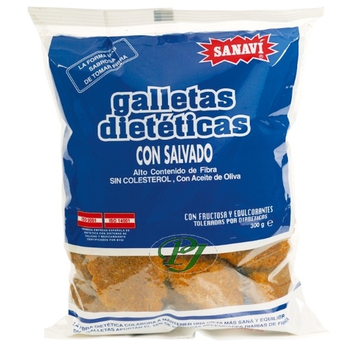 [20010] Galletas Dietéticas De Salvado 300 G. - Sanavi