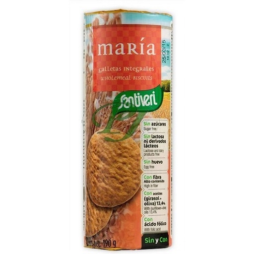 [20082] Galletas María Sin Azúcar 190 G. - Santiveri