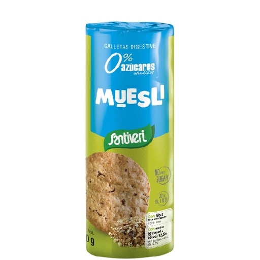 [20083] Galletas Muesli Sin Azúcar 190 G. - Santiveri