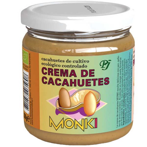 [201055] Crema De Cacahuetes Con Sal Bio 330 G. - Monki