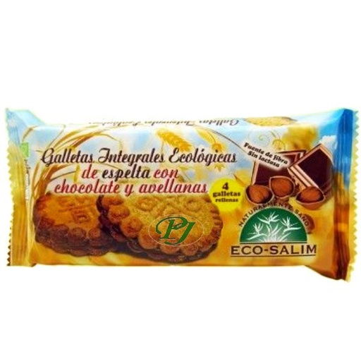 [202191] Galletas Integrales Espelta Chocolate Y Avellana Bio - Eco Salim