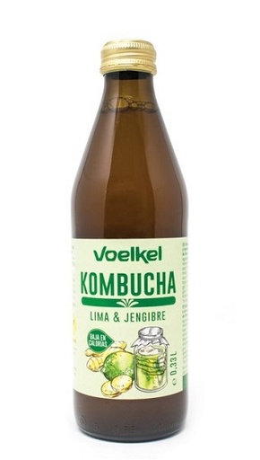 [14522] Kombucha Lima Y Jengibre Bio 330 Ml. - Voelkel