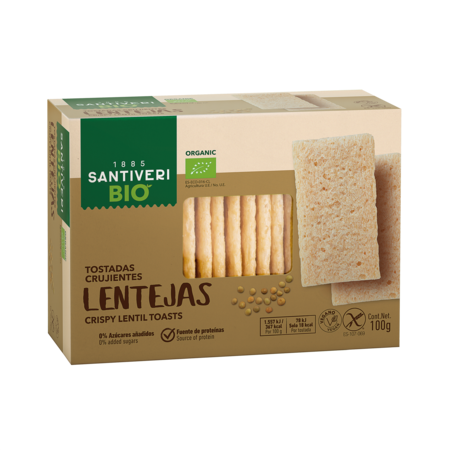 [202693] Naturalia Tostadas Ligeras Lenteja 100 G. - Santiveri