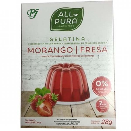 [202721] Allpura Gelatina Fresa 28 G. - Dietmed