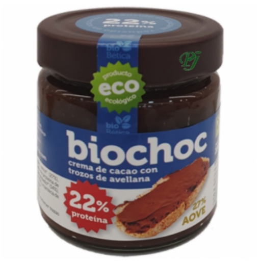 [202788] Biochoc Crema Cacao 22% Proteína 200 G. - Biobética
