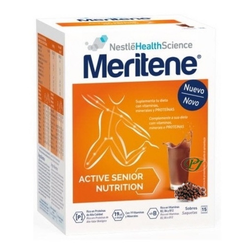 [203062] Meritene Batido Café Descafeinado 15 Sobres - Nestle Health