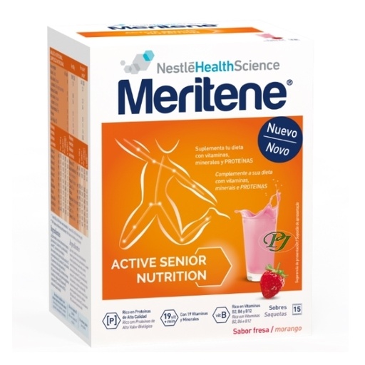 [203064] Meritene Batido Fresa 15 Sobres - Nestle Health