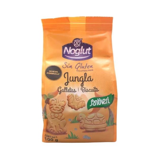[203473] Noglut Galletas Dinos Jungla 100 G. - Santiveri