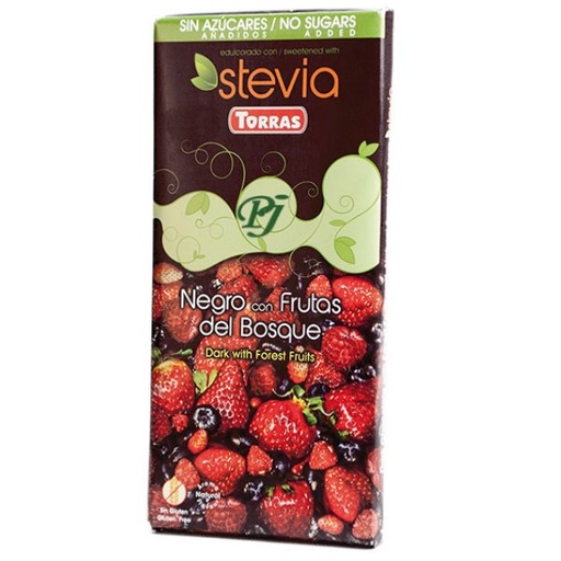 [203711] Chocolate Negro Frutos Bosque Stevia 125 G. - Torras